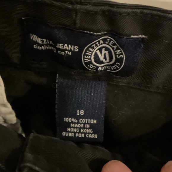 Venezia Jeans - Flat Front Black Pants - Ladies Size 16 - Picture 3 of 12